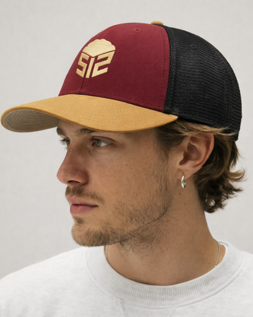 Traspirable Jockey Red & Beige