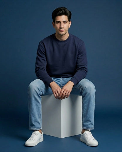 Sweatshirt Men Navy