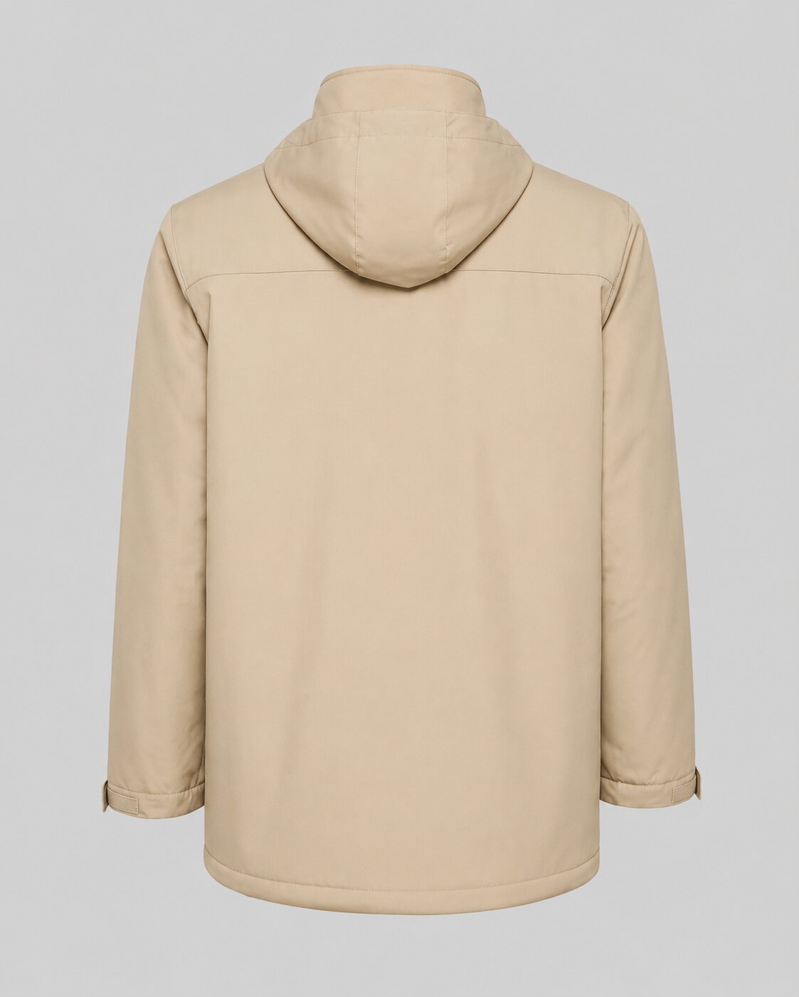 Parka Técnica Acolchada Resistente al Viento Beige