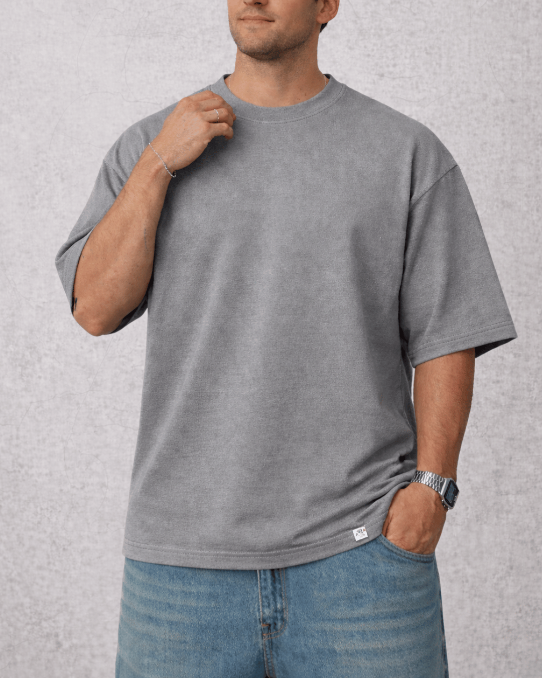 Polo Oversized Gris