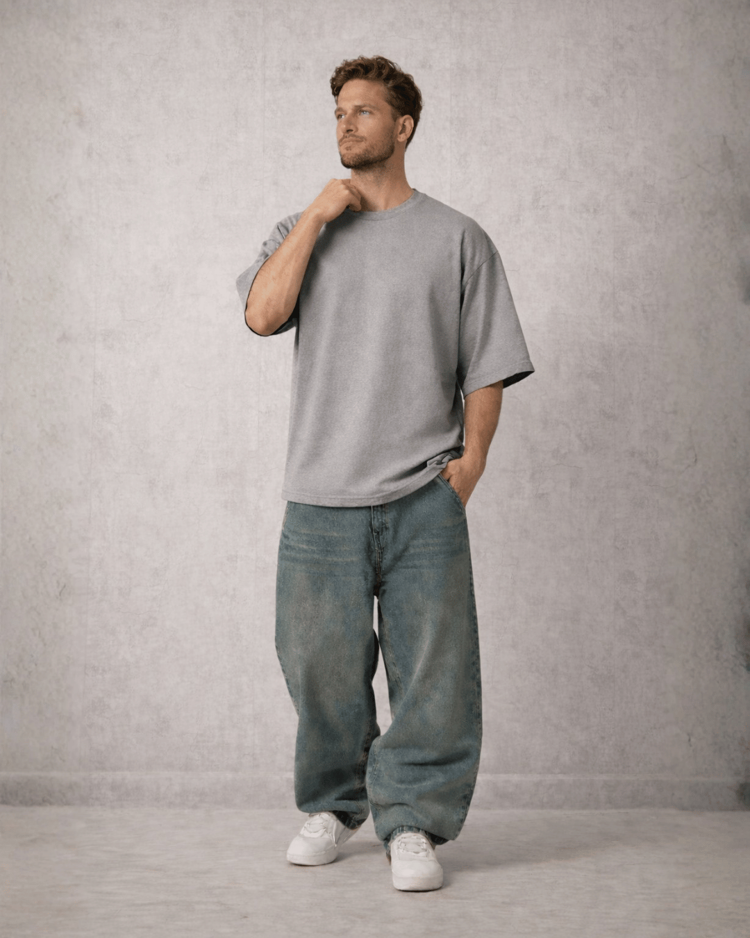 Polo Oversized Gris