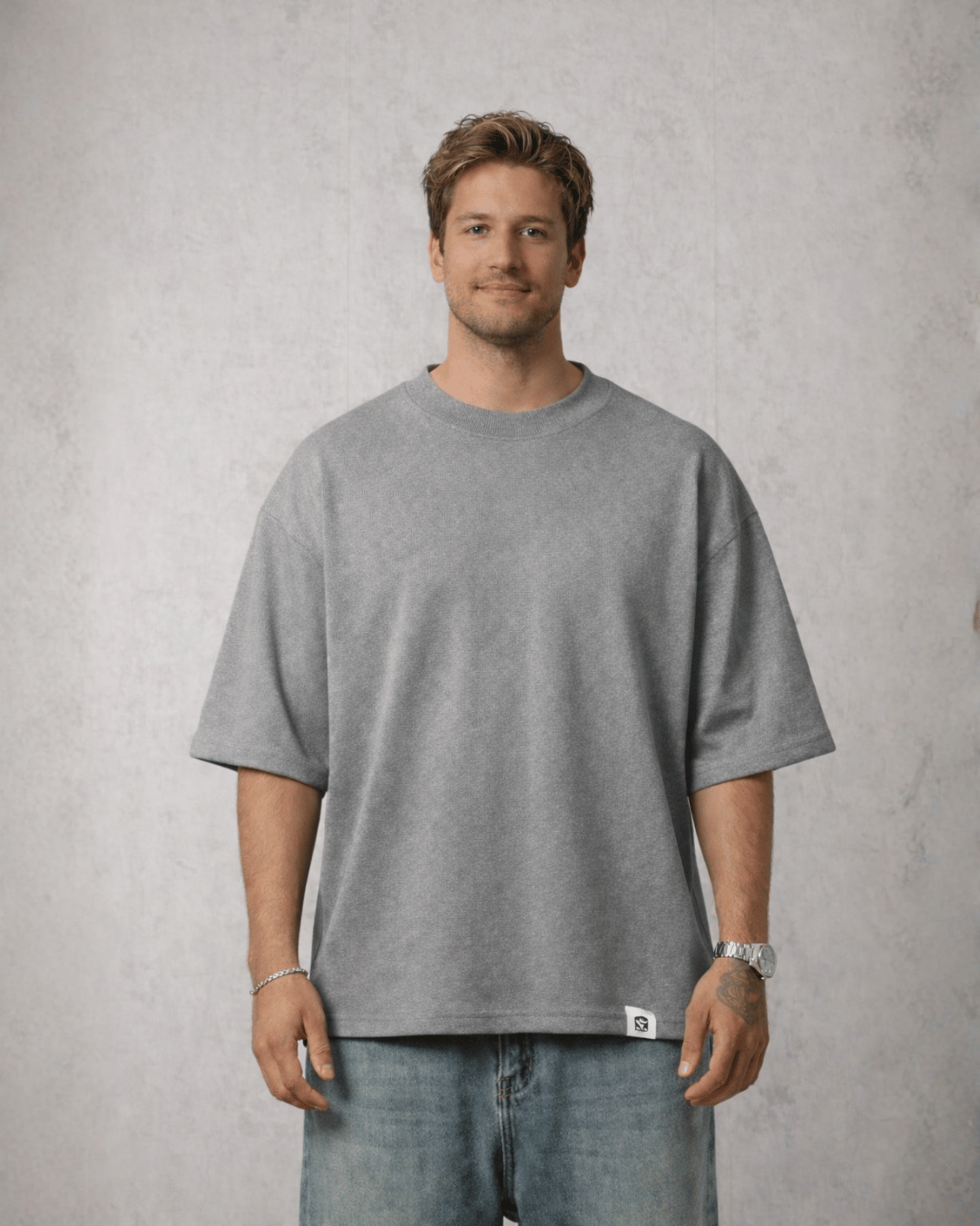 Polo Oversized Gris