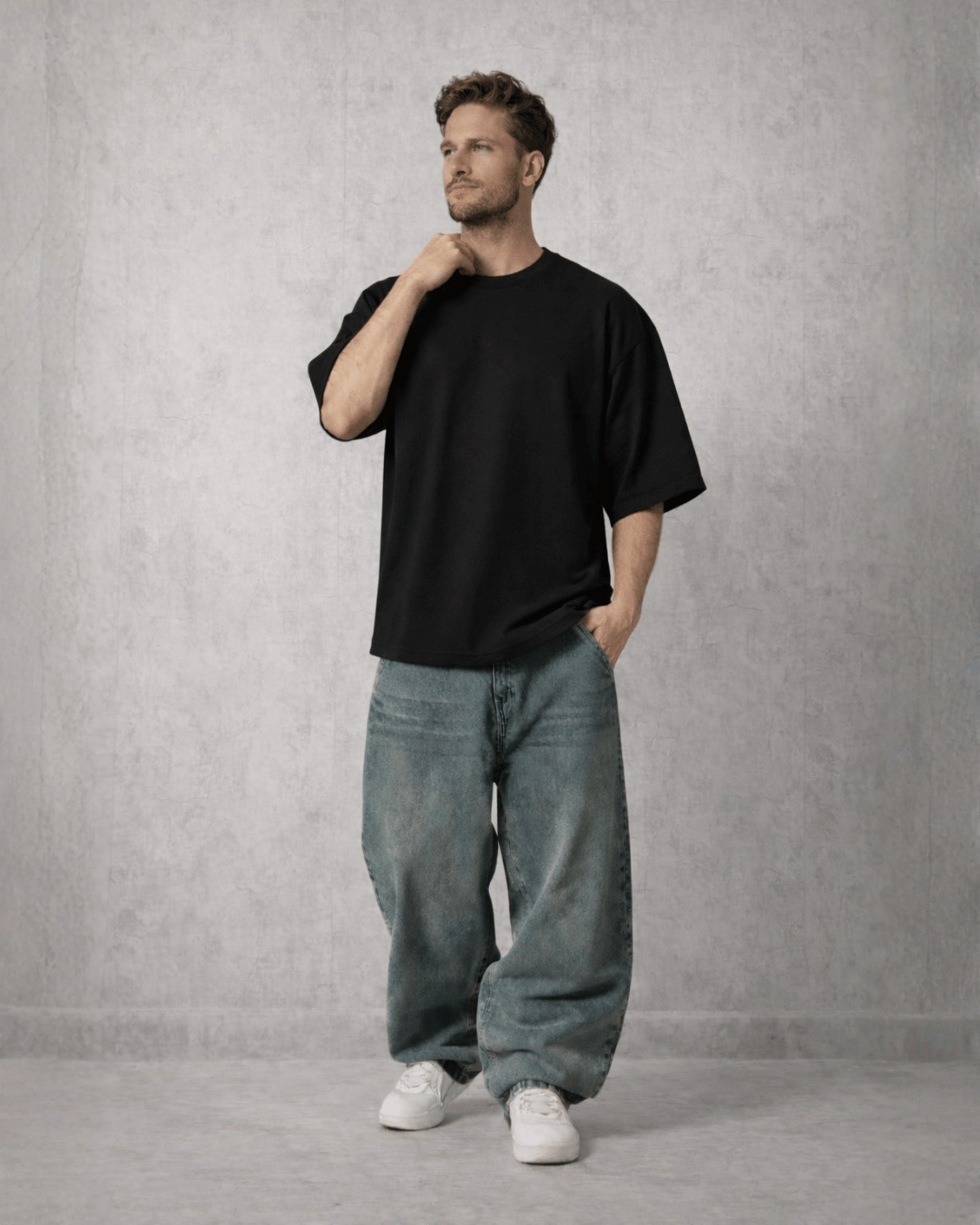 Polo Oversized Negro