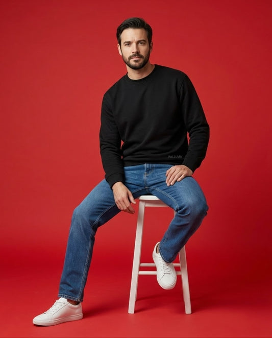 Sweatshirt Men Negro