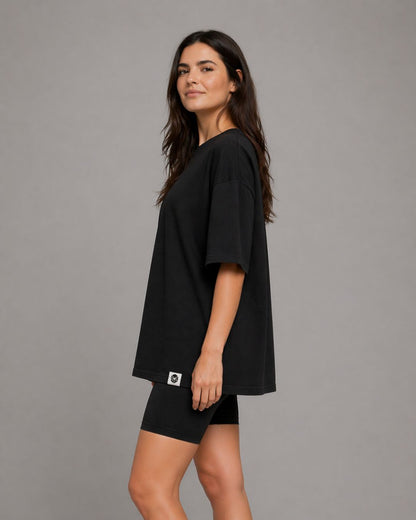 Oversized T-Shirt Women Negro