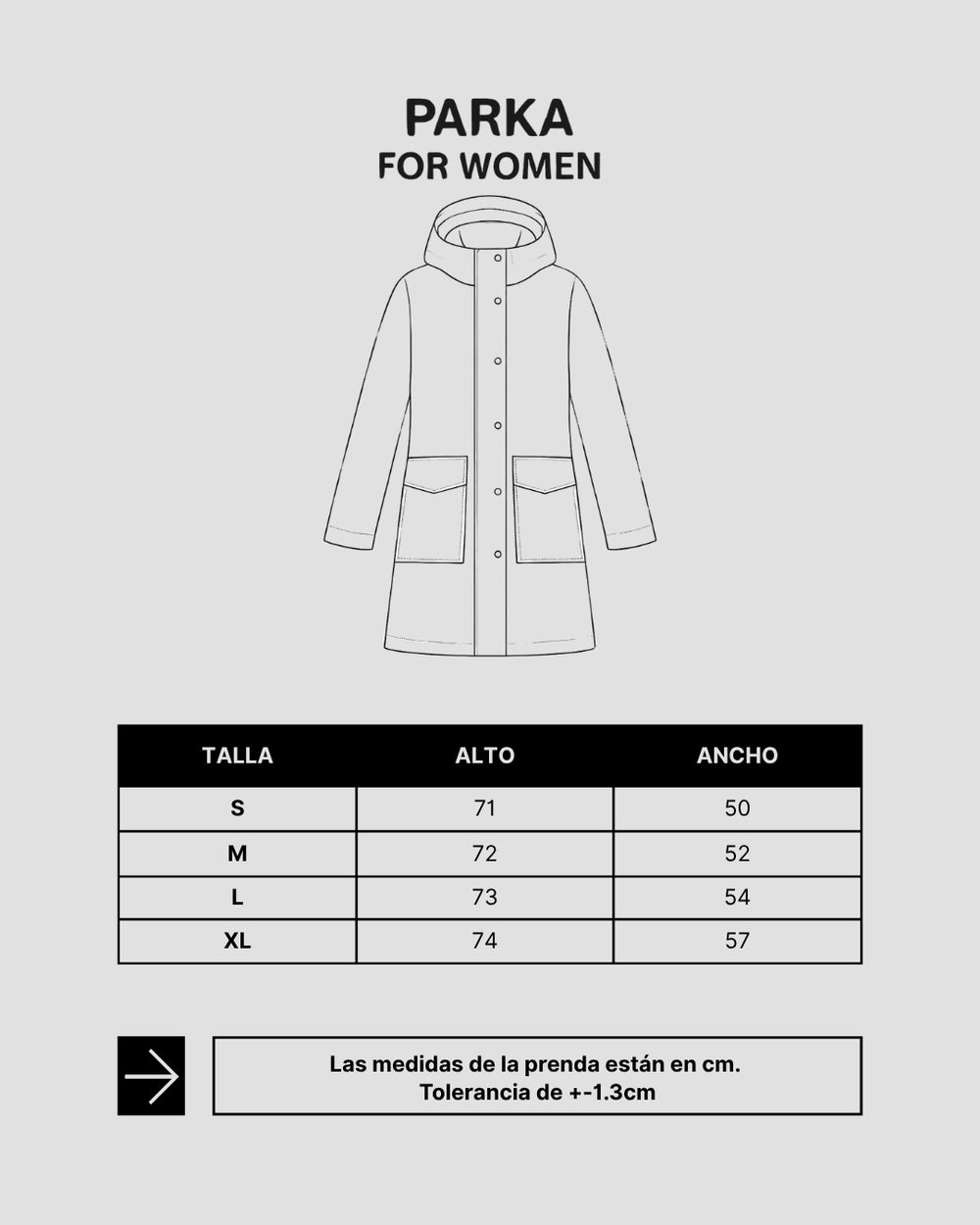 Guía de tallas