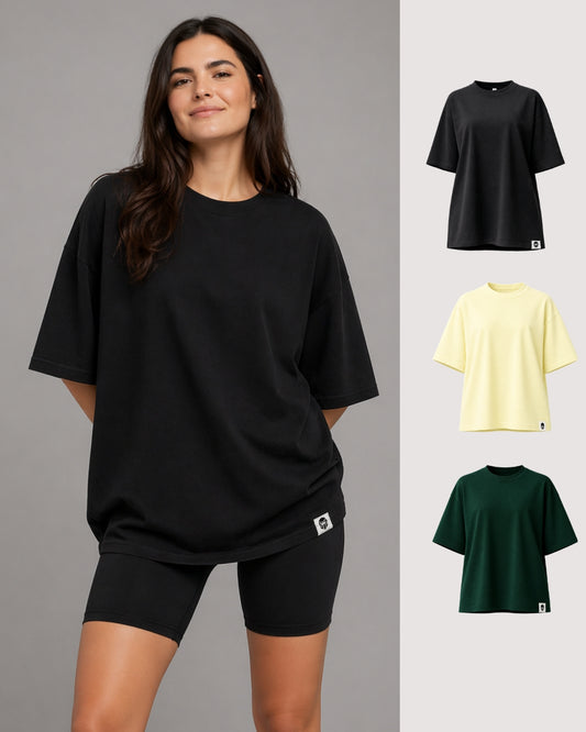 3 Pack Oversized T-Shirt Women - 40% OFF