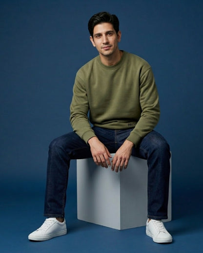 Sweatshirt Men Oliva