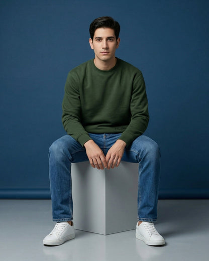 Sweatshirt Men Dark Green