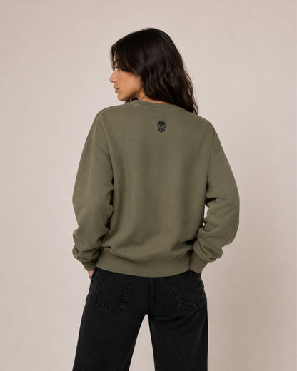 Sweatshirt Women Oliva
