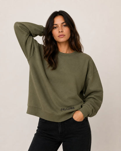 Sweatshirt Women Oliva